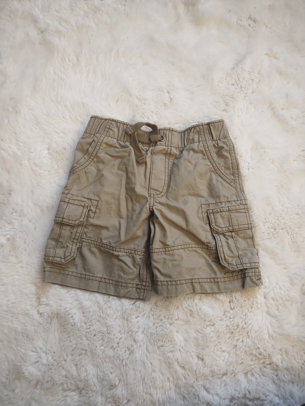 Carter's Khaki Cargo Shorts with Drawstring Waist